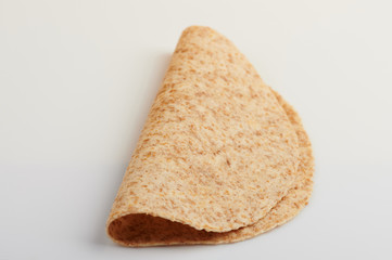 Empty folded tortilla