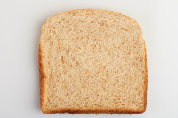 One slice of wholemeal bread