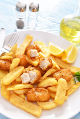 Fish and chips - traditional english fast food