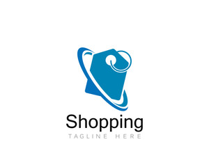Shopping Logo vector icon illustration design