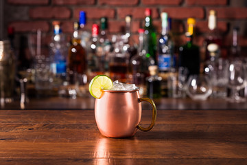 Refreshing Vodka Moscow Mule Cocktail