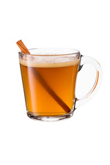 Warm Whiskey Hot Buttered Rum on White