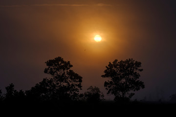 Fototapeta na wymiar Couldy Sunset