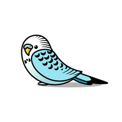Playful Parakeet for Children's Illustration