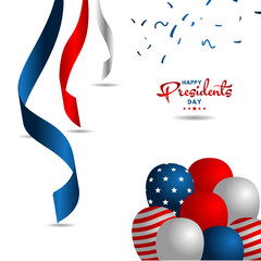 Obraz premium Happy Presidents Day Vector Template Design Illustration