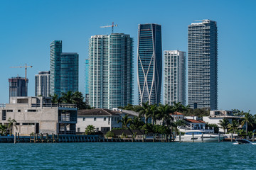 Downtown Miami from the Ocean