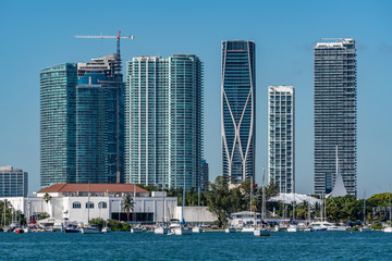 Downtown Miami from the Ocean