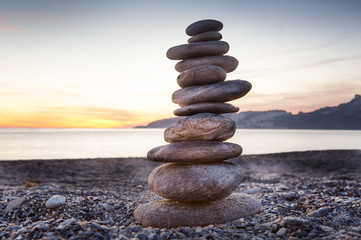 balancing stone on top of each other