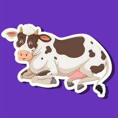 A simple cow character
