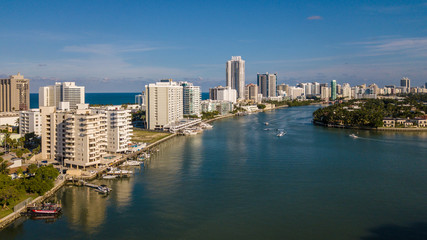 Fototapeta na wymiar Miami Beach Cityscape