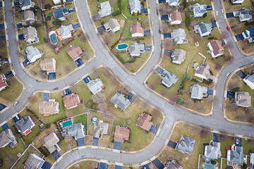 Aerial of Residential Homes