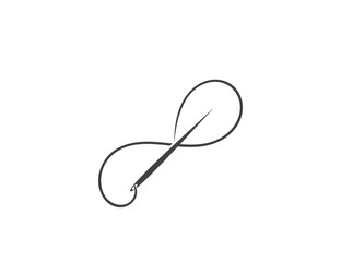 infinity sewing hand made logo