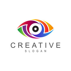 Colorful Eye Logo