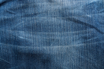 Denim texture for background.Blue jeans