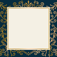 Gold frame background