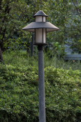 old street lamp in the park