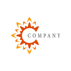 sunlight letter c logo