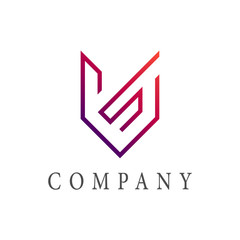 VS Logo Template, SV logo Template, 