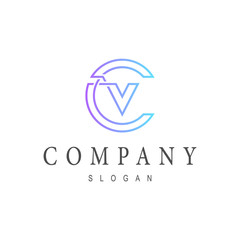 CV Logo Template, VC logo Template