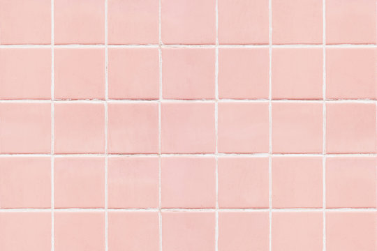 Pink Square Tiled Texture Background