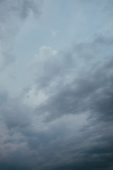 Fototapeta na wymiar dark clouds sky