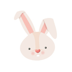 rabbit head isolated icon