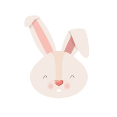 rabbit head isolated icon