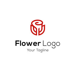 Fototapeta premium Abstract Flower Logo Image