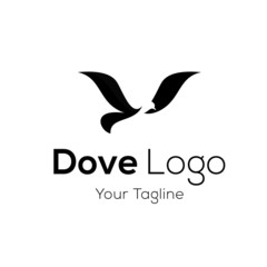 Pigeon logo stock vector