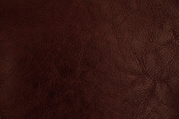 Natural dark leather abstract background 