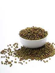 The mung beans in bowl