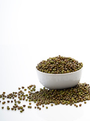 The mung beans in bowl