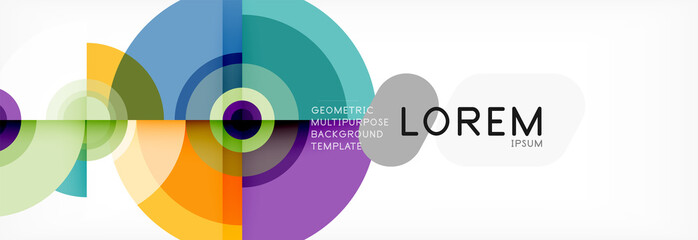 Modern circle background