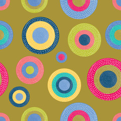 Cute seamless pattern, polka dot fabric, wallpaper, vector. Cheerful polka dot vector seamless pattern. Can be used in textile industry, paper, background, scrapbooking.