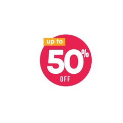 Discount up to 50% off Label Vector Template Design Illustration