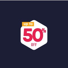 Discount up to 50% off Label Vector Template Design Illustration