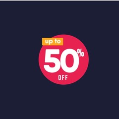 Discount up to 50% off Label Vector Template Design Illustration