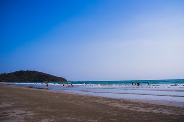 view of the beach in eilat resort in israel