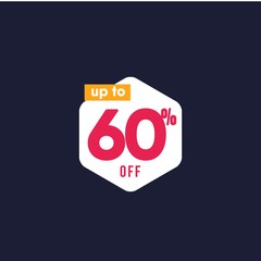 Discount up to 60% off Label Vector Template Design Illustration