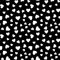 Vector Hearts seamless pattern. February 14 concept background