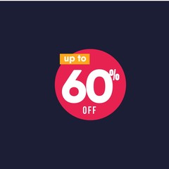 Discount up to 60% off Label Vector Template Design Illustration