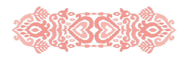 Ikat Ornament Ethnic Vector Illustration