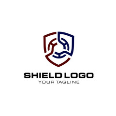 Abstract Shield Logo Template 