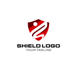 Abstract Shield Logo Template 