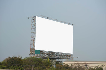 Blank billboard for advertisement.
