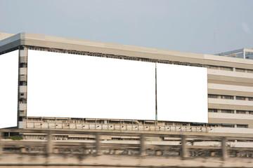 Blank billboard for advertisement.