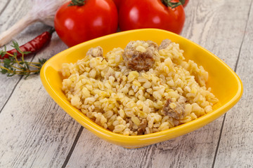 Bulgur with meat