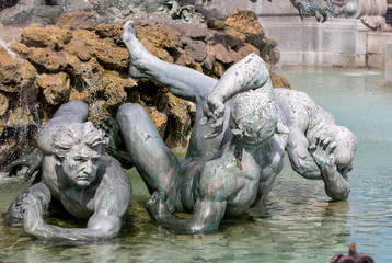  Esplanade des Quinconces, fontain of the Monument aux Girondins in Bordeaux. France