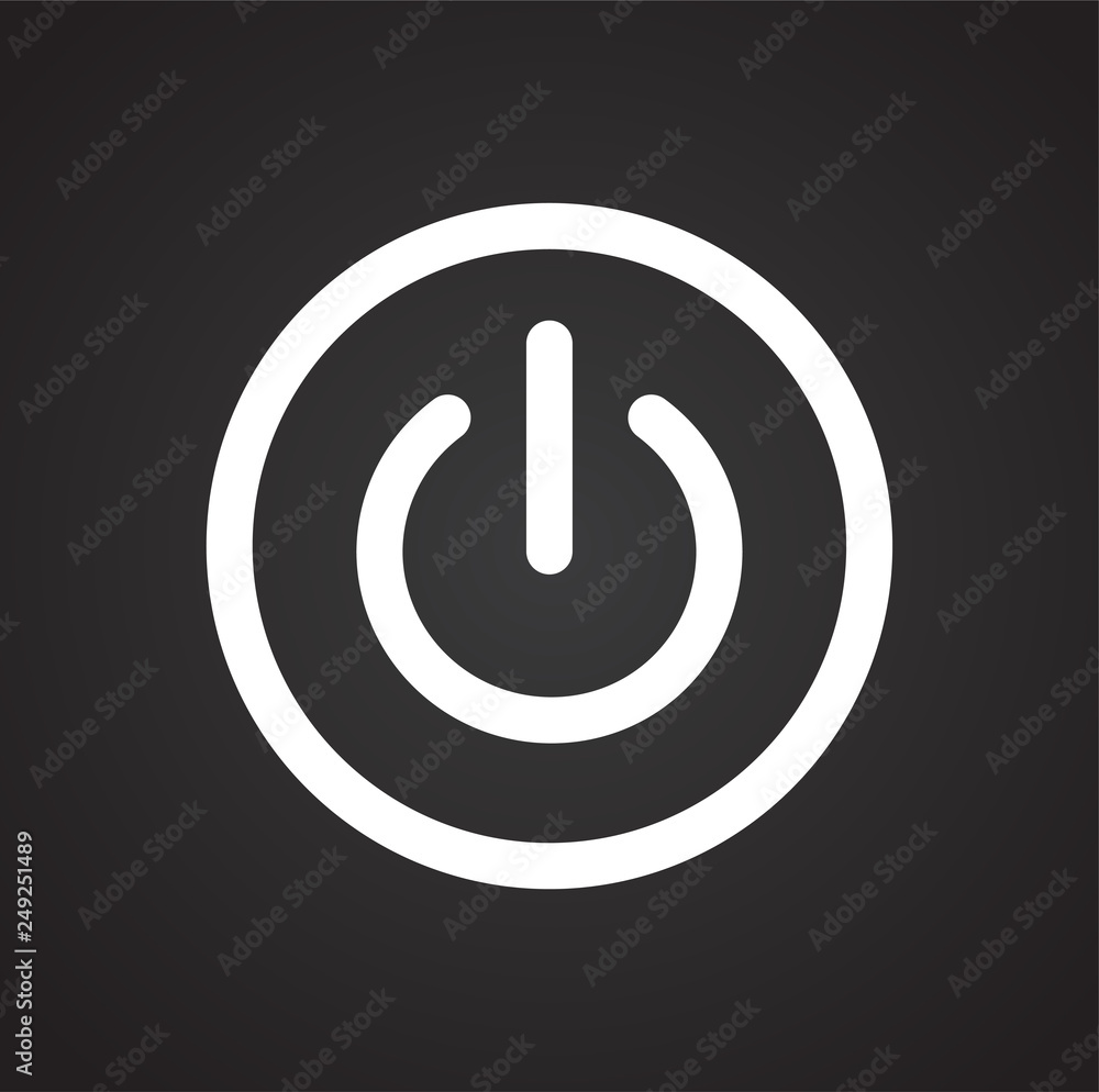 Fototapete Electric ware icon on black background for graphic and web design, Modern simple vector sign. Internet concept. Trendy symbol for website design web button or mobile app