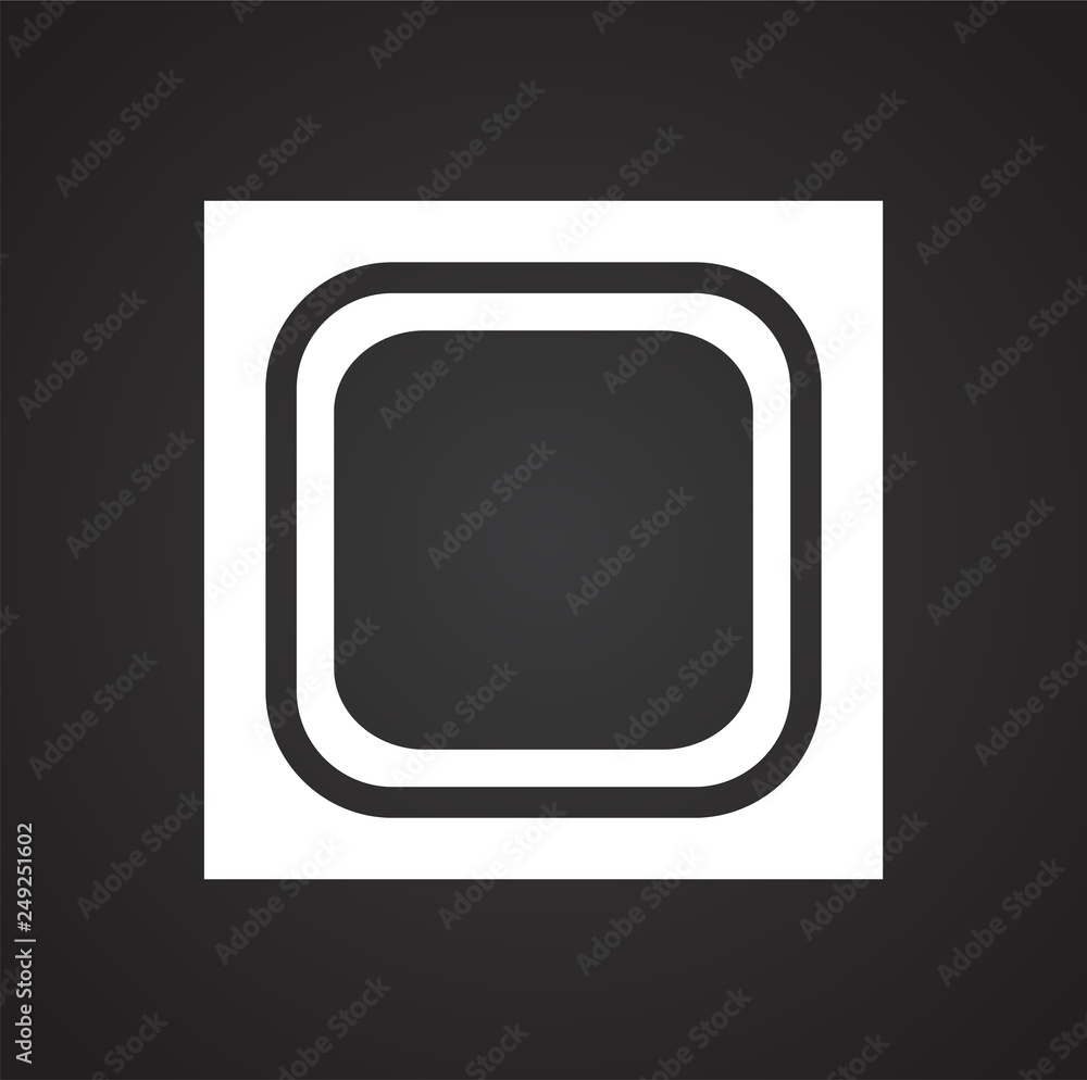 Fototapete Electric ware icon on black background for graphic and web design, Modern simple vector sign. Internet concept. Trendy symbol for website design web button or mobile app